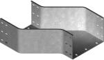 BAKS 374760 OPZLP600H200 Kábeltálca kitérő idom 200x 600 mm balos, vízszintes, tűzihorganyzott, anyagvastagság 1, 5 mm, villamos kábelek nyomvonalvezetéséhez (374760)