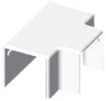 KOPOS T-idom LHD 40x40 vezetékcsatornához fehér, 8644 HB Kopos (8644_HB) - lumenet