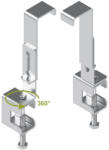 BAKS 751627 UDU2 univerzális lefogató I-gerendára, kábellétrához, önhordó tálcákhoz 150/160/ 200 mm oldalmagassághoz (751627)