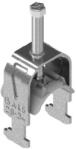 BAKS 425844 UKP1/12-16 kengyeles bilincs H-kivitel cinkpehely bevonat 1 kábel részére műanyag nyomóvályúval 12-16 mm, 16 mm résszélességhez (425844)
