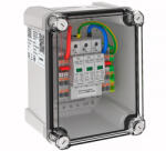 OBO PV-rendszer tokozatban T2 2x1 PV-String - 1 WR-MPP 1000V DC, világos szürke 5088435 (5088435)