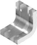BAKS 521717 LKt175H28 Padló alatti csatornaív háromrekeszes 90 fokos 28x 175 mm függőleges, szalaghorganyzott, anyagvastagság 1, 0 mm (521717)
