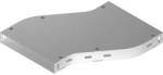 BAKS 132730 OPZJ300H30 Kábeltálca kitérő idom 30x 300 mm vízszintes, fedéllel, villamos kábelek nyomvonalvezetéséhez (132730)