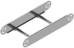 BAKS 413522 ELDSC200H100 Kábellétra csuklós sarokelem függőleges 100x 200 mm szalaghorganyzott, anyagvastagság 2, 0 mm, villamos kábelek nyomvonalvezetéséhez (413522)