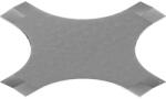 BAKS 230105 PZCZDC500 Kábellétra keresztidom fedél 500 mm vízszintes, forgóretesszel, szalaghorganyzott, anyagvastagság 2, 0 mm (230105)