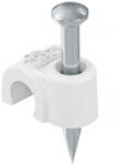 OBO ISO Nagel-Clip 4mm, L18, hófehér 2225220 (2225220)
