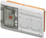 Gewiss Kombinált süllyesztett elosztó 4mod. + 2x ipari csatlakozó hely 85x75mm IP55 GW48686 (GW48686)