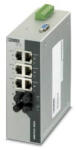 Phoenix Contact Ipari hálózati switch, konfigurált, Portok száma: 6x 10/100 MBit/s RJ45+ 2x 100 MBit/s száloptikás ST (2891037)