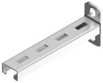 BAKS 710710 WPL100 ( 115 mm) oldalfali/mennyezeti konzol védőkupakkal 40x22, kábelvezetési elemek rögzítéséhez (710710)