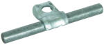 DEHN 202000 Egycsavaros vezető rögzítő DEHNQUICK St/tZn Rd 6-10 mm-hez furat 8, 5 mm UEL DQ 6.10 B8.5 STTZN (202000)