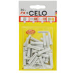 Celo 55FX50 Nexus univerzális nylon dübel M5, betonhoz, tömör és üreges falazathoz, valamint gipszkartonhoz, csavaros szerelvényrögzítéshez (55FX50)
