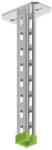BAKS 750680 WPCW/WPCO800 függesztett oszlop fejlemezzel 40×40×800 mm C-profil védősapkával tartóoszlop, kábelvezetési elemek rögzítéséhez (750680)