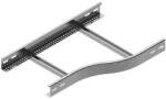 BAKS 458360 RDPC600/500H50N Kábellétra szűkítőidom 50x600/ 500 mm jobbos, szalaghorganyzott, anyagvastagság 2, 0 mm, villamos kábelek nyomvonalvezetéséhez (458360)