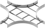 BAKS 412762 CZDSC600H110 Kábellétra keresztidom vízszintes 110x 600 mm, villamos kábelek nyomvonalvezetéséhez (412762)