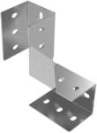 BAKS 661002 LCWL100 Sínösszekötő sarokelem C-sínhez 90 fokos 253 mm szalaghorganyzott, anyagvastagság 3, 0 mm összekötőelem (661002)