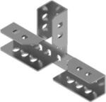 BAKS 661403 LCWT Sínösszekötő T-idom C-sínhez 259x 153 mm szalaghorganyzott, anyagvastagság 3, 0 mm 661005 összekötőelem, kábelvezetési elemek csatlakoztatásához (661403)