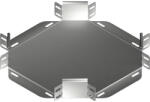 BAKS 161504 CZKBP500H60 Kábeltálca keresztidom 60x 500 mm, villamos kábelek nyomvonalvezetéséhez (161504)