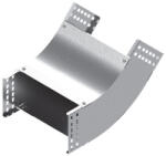 BAKS 131190 LUMPNP500H100 Sarokidom 45 fokos 100x 500 mm függőleves, fedéllel, kábelvezetési nyomvonal lefedésére (131190)
