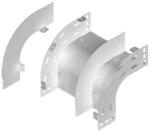BAKS 190115 PLZ100 Kábeltálca válaszfal 90 fokos sarokidomhoz 100 mm külső, függőleges, szalaghorganyzott, anyagvastagság 1, 0 mm (190115)