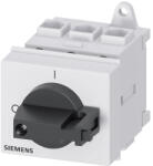 Siemens 3LD2230-0TK11 BE-KI kapcsoló, 3P, 32A, sínre szerelhető, maszkolható, fekete (3LD22300TK11)