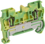 Schneider Electric Linergy TR terminals blocks - NSYTRR22PE - Rugós egyszintes földelőkapocs 1x1 csatlakozás 5, 2 mm 2, 5 mm2 zöld - sárga (NSYTRR22PE)