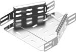 BAKS 159415 RKSJ150/100H50 Kábeltálca szűkítőidom 150/ 100 mm szimmetrikus, anyagvastagság 1, 0 mm, villamos kábelek nyomvonalvezetéséhez (159415)