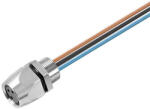 Weidmüller Beépíthető csatlakozó, M8, hüvely, egyenes, 4pólus, SAIE-M8B-4-0.5U-FP-M8 1856140000 Weidmüller (1856140000)