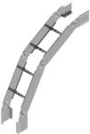 BAKS 423941 LLDSP400H150 Kábellétra csuklós sarokidom függőleges 150x 400 mm 90 fokos szalaghorganyzott, anyagvastagság 1, 5 mm (423941)