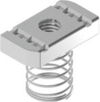 BAKS 650375 NRSM6/33 Csúszóanya rugóval profilsínhez M6 35x 20 mm, villamos szerelési feladatokhoz (650375)