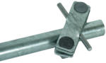 DEHN 640015 Csatlakozóbilincs csőföldelőhöz St/tZn D 27 mm Rd 7-10/Fl -40 mm-hez AS S RE 27 7.10 FL40 STTZN (640015)
