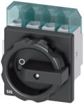 Siemens 3LD2203-1TL51 BE-KI kapcsoló 3P+N, 32A, előlapra, fekete (3LD22031TL51)