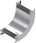 BAKS 130984 LUPNJ150H60 Kábeltálca sarokidom 90 fokos 60x 150 mm függőleges, fedéllel, villamos kábelek nyomvonalvezetéséhez (130984)