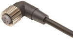 Omron XS2F-M12PUR4A5M. 1 csatlakozó kábel, M12-es könyök csatlakozó, 5m, PVC (419165)