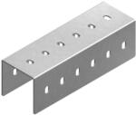 BAKS 640012 LCTT100H100 C-szerelősín hosszanti összekötő 103×107×330 mm perforált, szalaghorganyzott, anyagvastagság 3, 0 mm összekötőelem (640012)