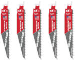 Milwaukee Szablyafűrészlap WRECKER karbidfogas 150mm (5db/cs) 48005541 (48005541)