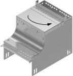 BAKS 136898 KRUDJ300 Univerzális szűkítő sarokidom 300 mm széles, 80-110 mm magas kábeltálcához, kábelvezetési elemek csatlakoztatásához (136898)