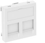 OBO adatátviteli csatlakozó 2 db A típusú csatlakozó modulh 45x45mm, hófehér 6119202 (6119202)
