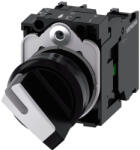 Siemens 3SU1100-2BF60-1MA0 komplett kapcsoló, 2 állású, fehér, 1NO+1NC, csavaros Sirius (3SU11002BF601MA0)