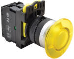 TRACON Gombafejű világító nyomógomb, sárga 1×NO, 5A, 40mm, IP65 NYG3-MLY Tracon (NYG3-MLY)