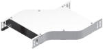 BAKS 130761 OPZBNJ100H42 Kábeltálca kitérő idom 42x 100 mm vízszintes, fedéllel, villamos kábelek nyomvonalvezetéséhez (130761)