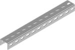BAKS 616303 Profilsín 70×50×4 mm 0, 3 m/szál tűzihorganyzott CE70H50/03 szerelősín, kábelvezetési elemek rögzítéséhez (616303)