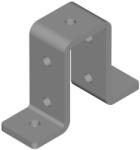 BAKS 667700 LCO7 Sínösszekötő elem 82×123×40 mm 40/ 41 mm sínhez, cinkpelyhes horganyzás, anyagvastagság 6, 0 mm összekötőelem (667700)