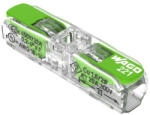 Wago kettes sodrott vezeték összekötő max. 4 mm2 32 A átlátszó (221-2431) (221-2431)