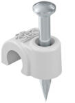 OBO ISO Nagel-Clip 8mm, L35, világos szürke 2227622 (2227622)