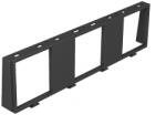 OBO beépítő keret 3 x 1 Modul 45-höz, grafit fekete 7408672 (7408672)