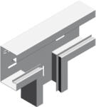 BAKS 960517 TSKS170H68 T-idom mellvédcsatornához 68x170 E90, kábelvezetési elemek csatlakoztatásához (960517)