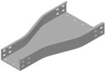 BAKS 352510 RKZC100/50H50 Kábeltálca szűkítőidom 100/ 50 mm szimmetrikus, tűzihorganyzott, anyagvastagság 2, 0 mm, villamos kábelek nyomvonalvezetéséhez (352510)