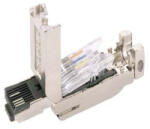 Siemens 6GK1901-1BB10-2AB0 IE FC RJ45 Plug 180 2x2, ipari ethernet csatlakozó, masszív fém ház, 10 db/csomag (6GK19011BB102AB0)