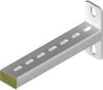 BAKS 900340 WPLS400 ( 430 mm) oldalfali/mennyezeti konzol 40x22, kábelvezetési elemek rögzítéséhez (900340)