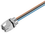 Weidmüller Beépíthető csatlakozó, M8, hüvely, egyenes, 3pólus, SAIE-M8B-3-0.5U-FP-M8 1856130000 Weidmüller (1856130000)